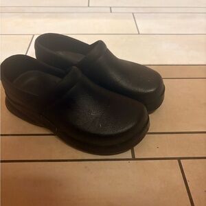 Kids Black Slip-On Shoes